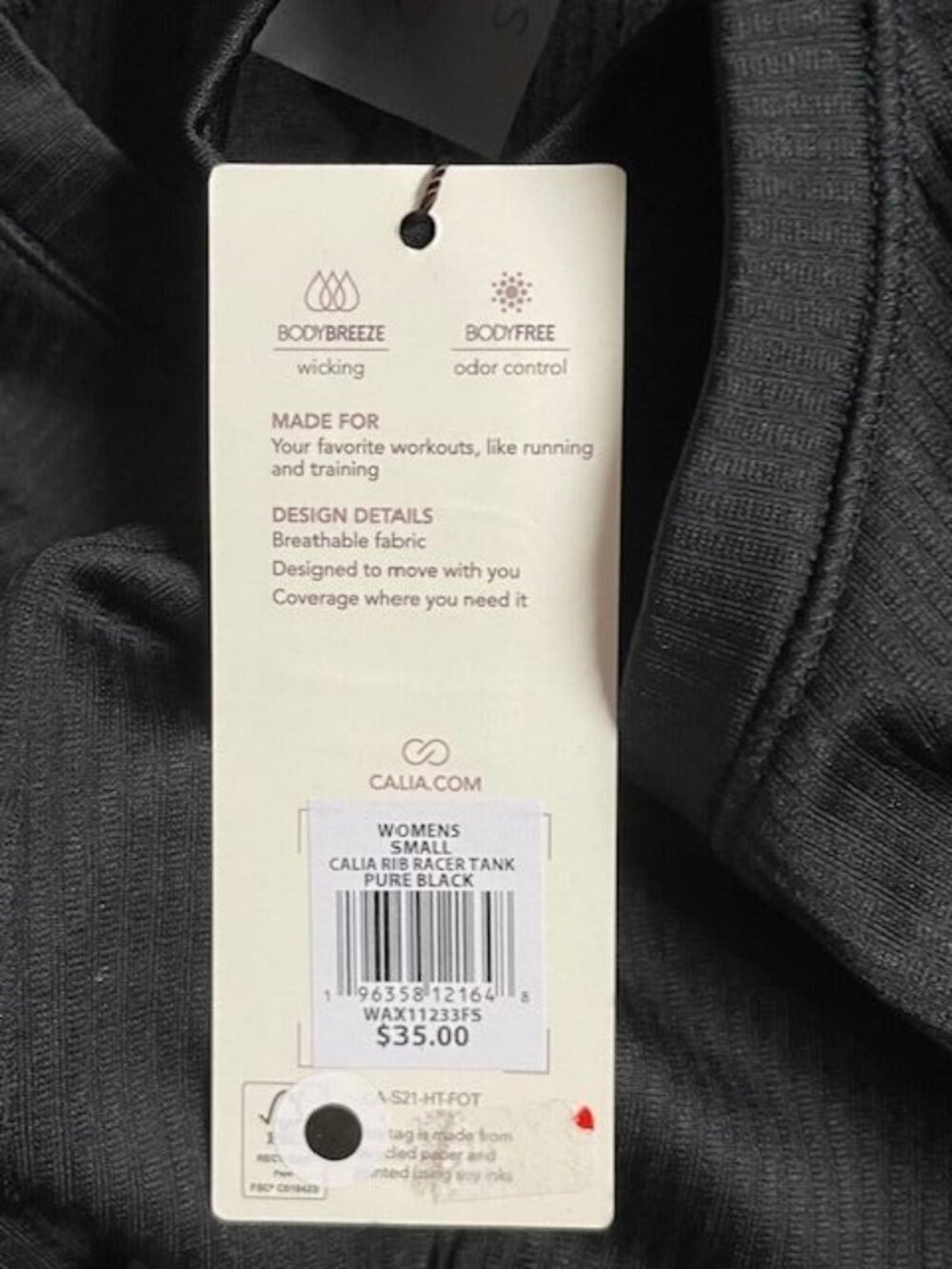 CALIA Everyday Rib Racer Tank SMALL - Picture 5 of 7